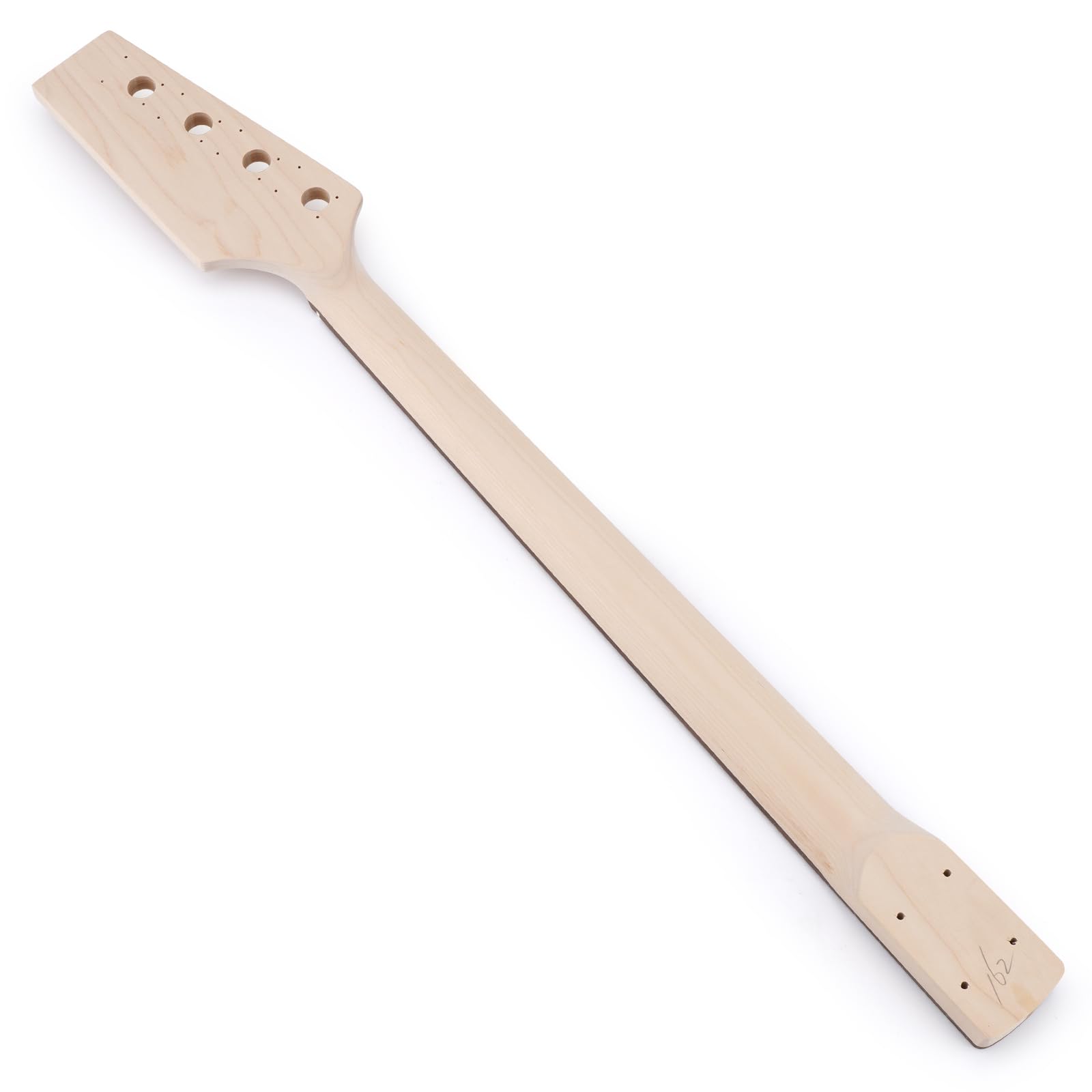 ZEFF DIY Electric Bass Guitar Kit - Basswood Body, Maple Neck & Rosewood Fingerboard (Right-Handed) with H Pickups - Complete All-Accessories Included & Adjustable - Perfect for Beginners, Home Studio Recording & Live Performances