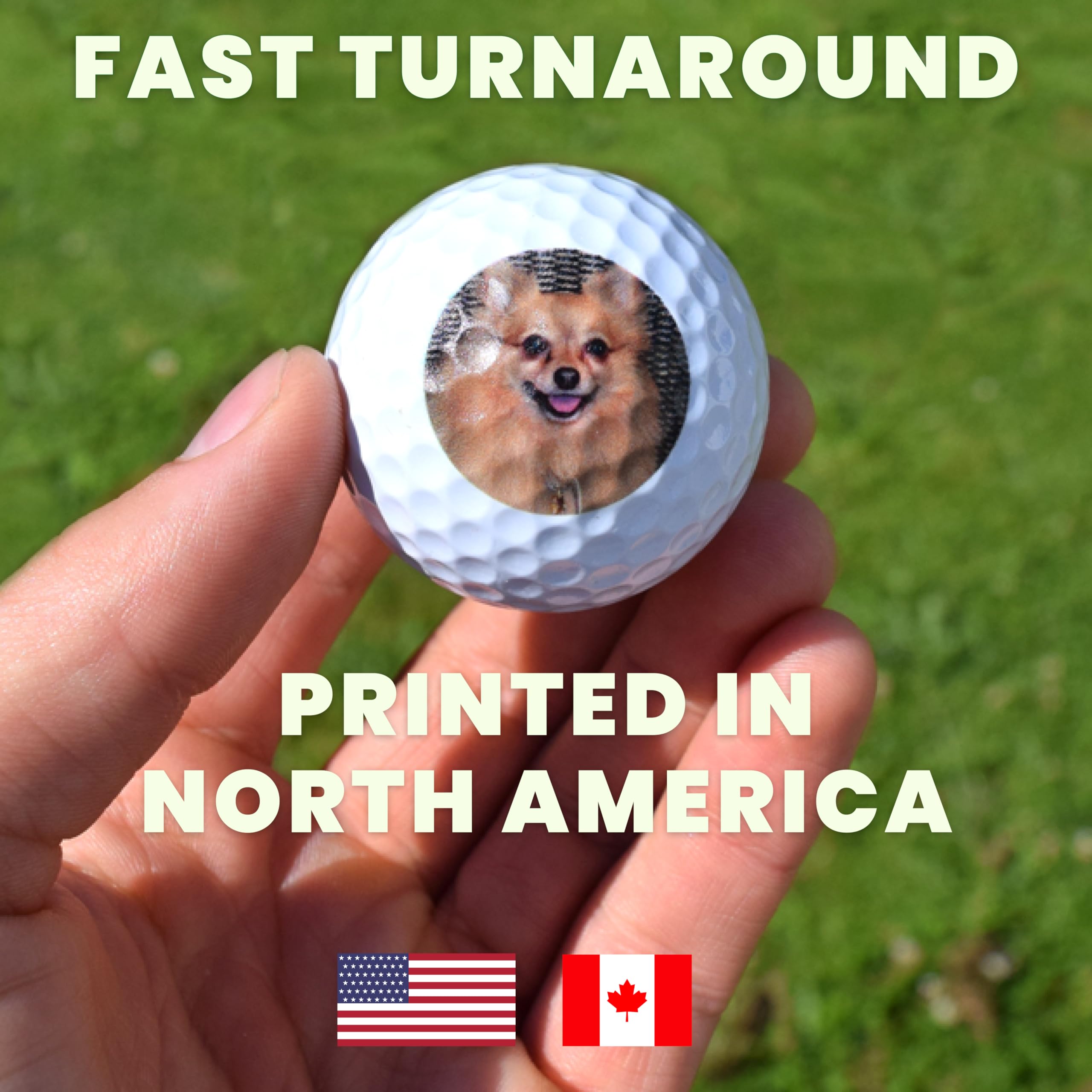 Custom Golf Balls with Logo, Photo or Text - Personalized Golf Balls for Men | Bulk 3, 12, 24, 96 Pack Sleeves | Great for Golf Tournaments, Corporate Gifts & Special Occasions