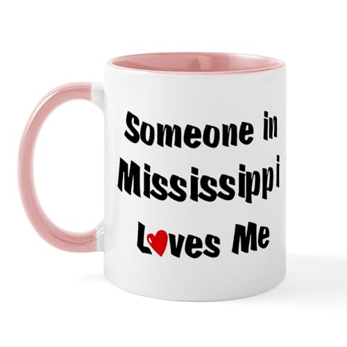 White/Pink Inside - Mississippi Loves Me Mug
