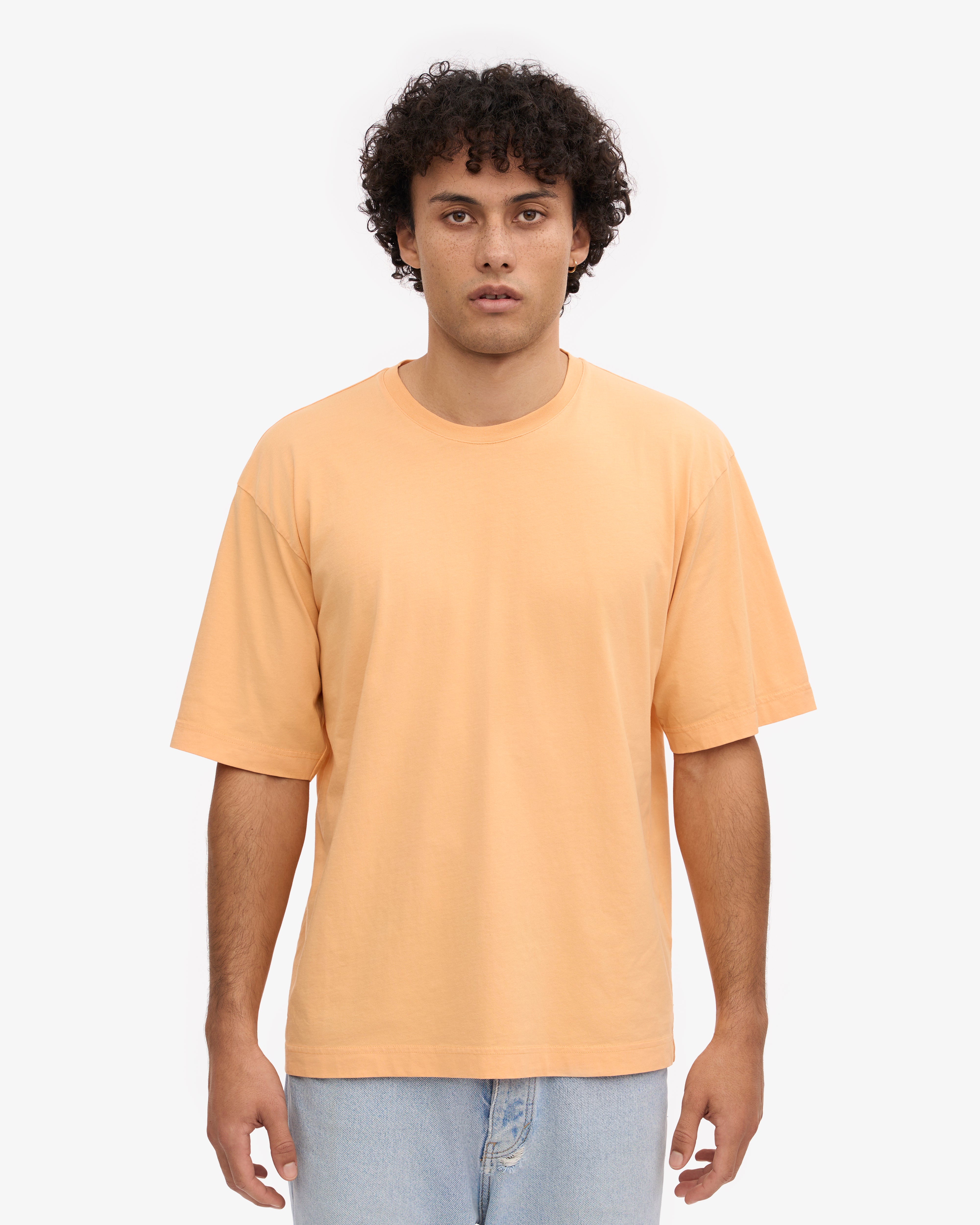 Organic Oversized T-Shirt for Women - Soft & Comfortable Sandstone Orange Cotton Tee - Perfect for Casual Wear, Loungewear & Everyday Outfits