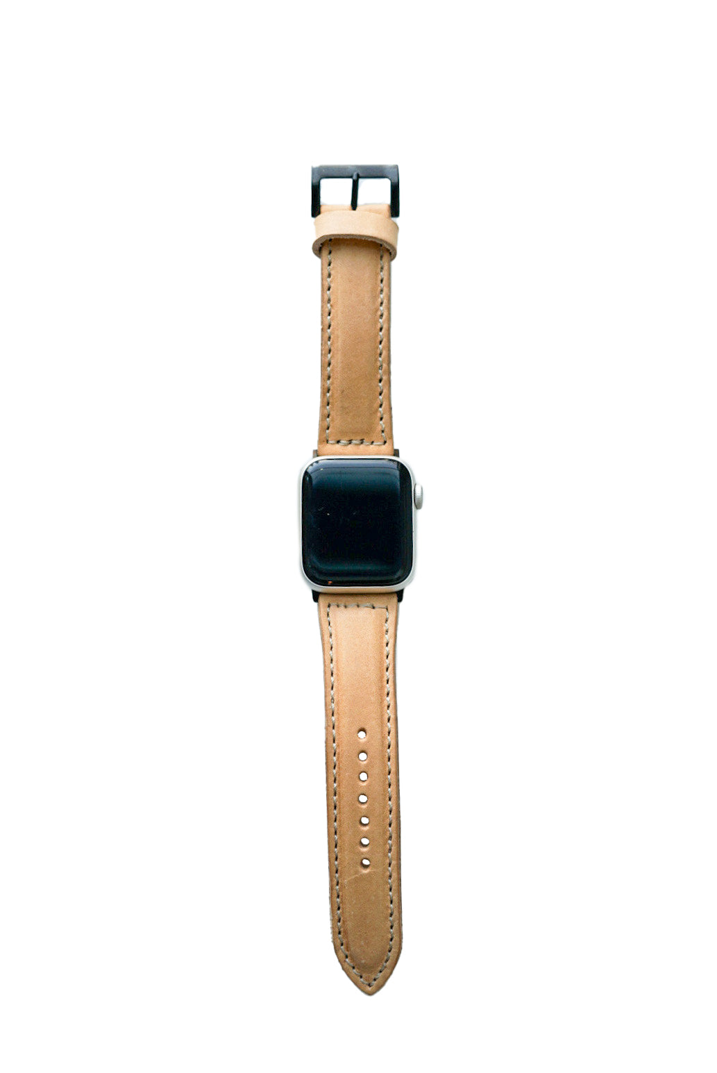 Premium Genuine Vegetable-Tanned Leather Apple Watch Band - Compatible with All Apple Watch Series - Perfect for Workouts, Office & Everyday Wear