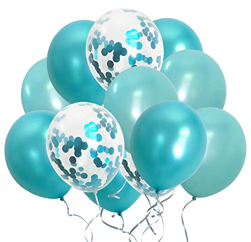 Turquoise Teal Confetti