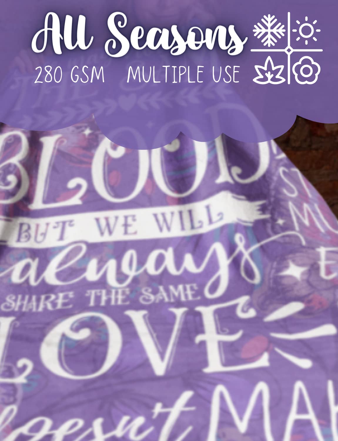 Premium Soft Throw Blanket for Bonus Mom & Stepmom - 50