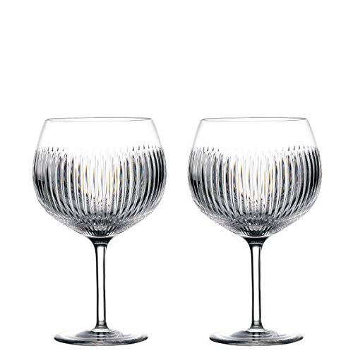 Premium Waterford Crystal Gin Journeys Aras Balloon Glasses - 550ml (Set of 2) - Elegant Crystal Glassware for Gin Tasting, Cocktail Parties & Home Bar Decor
