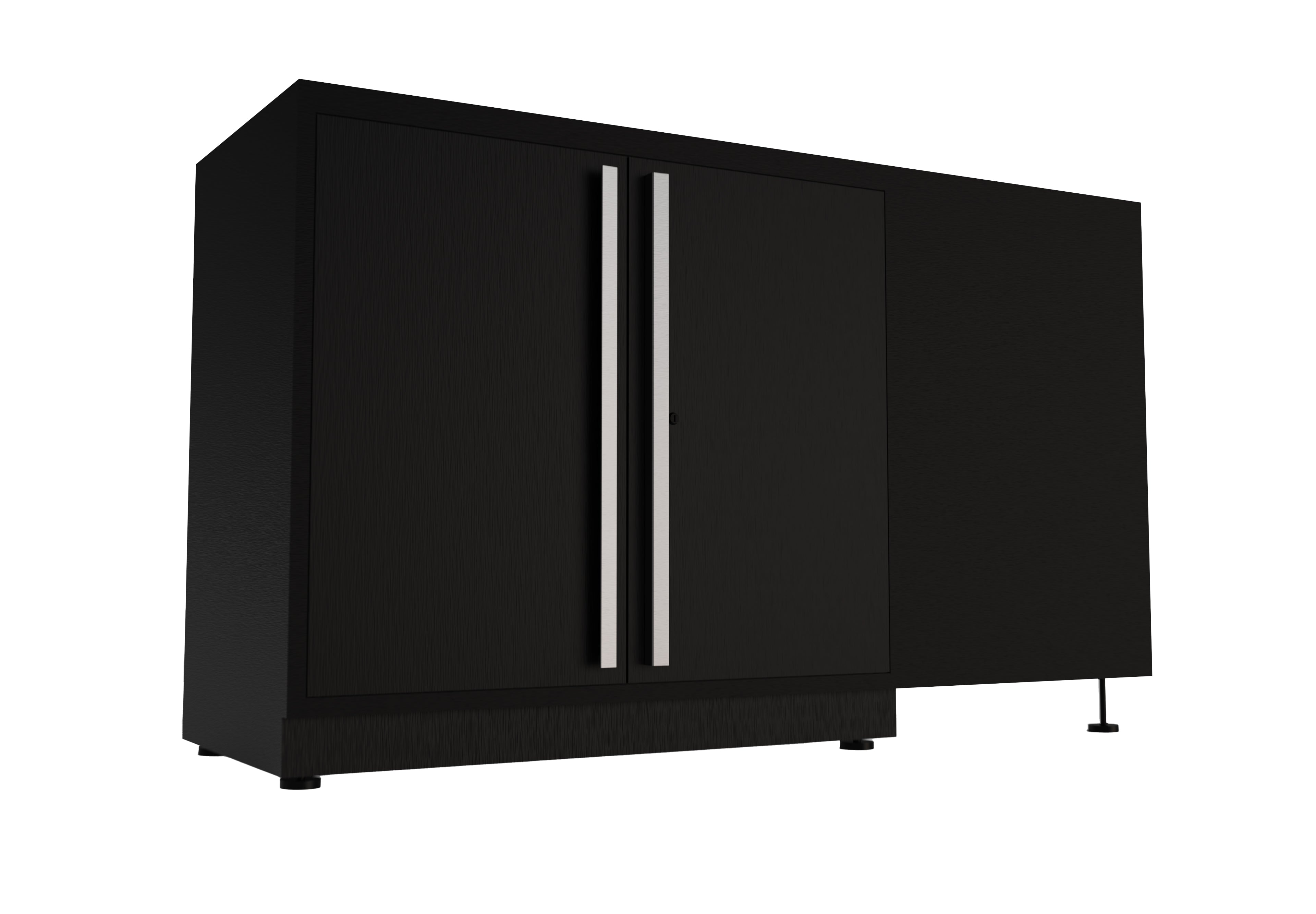 ProSlat Fusion Plus Corner Base Cabinet - Durable & Stylish Storage Solution for Kitchen, Garage & Workshop Organization