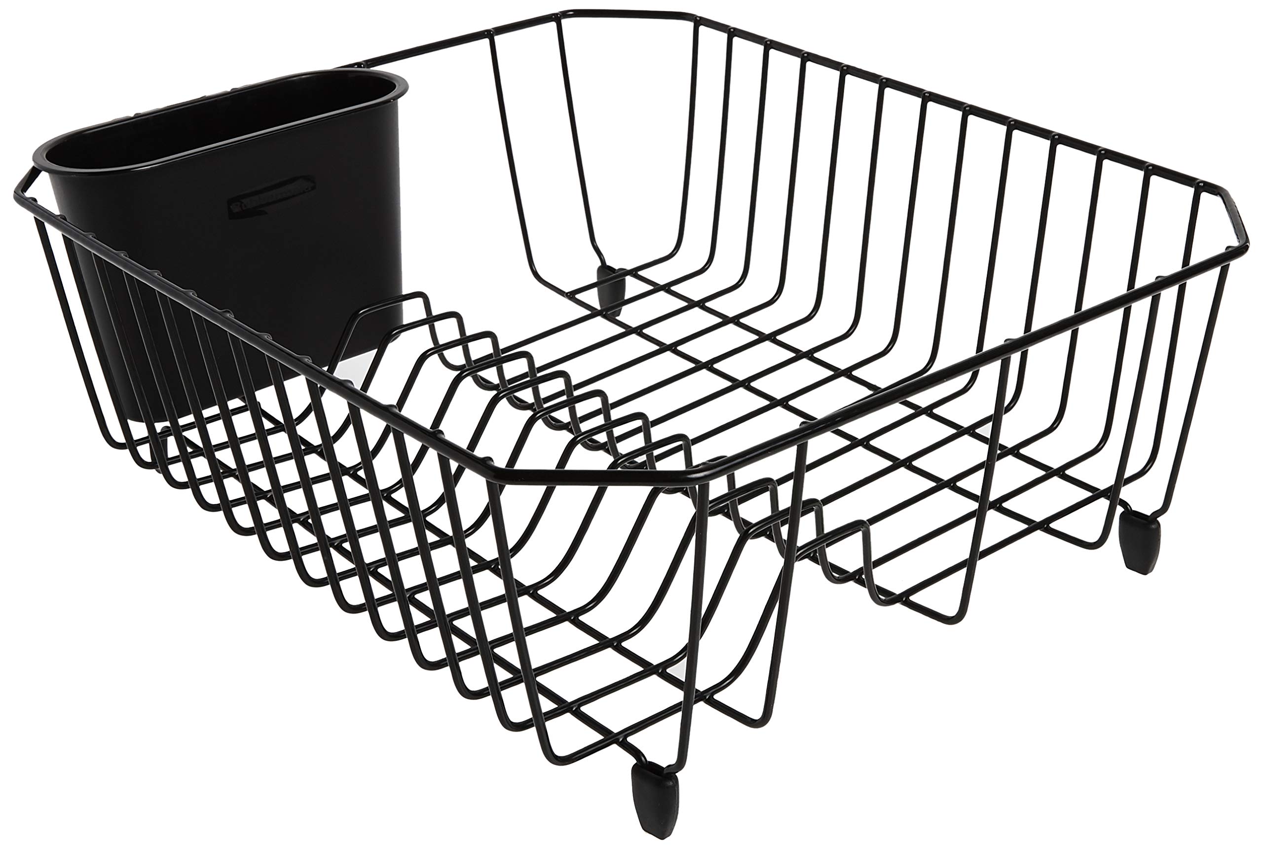 Rubbermaid Small Black Dish Drainer for Compact Kitchens