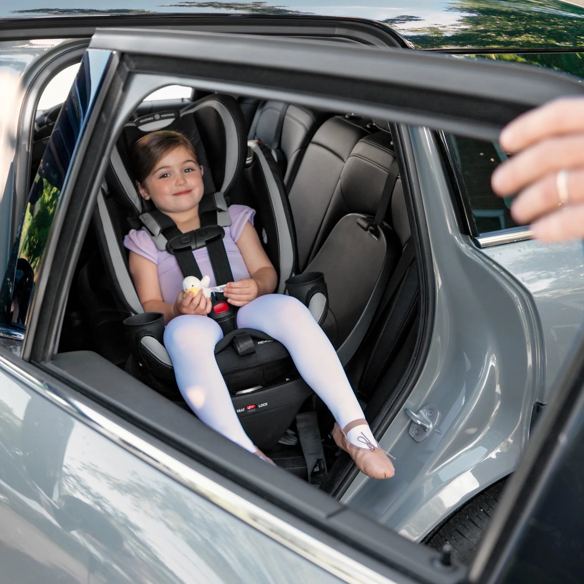 Revolve 360 Slim 2-in-1 Rotating Convertible Car Seat for Infants & Toddlers - Lightweight, Easy Installation, 360° Rotation - Perfect for Travel, Daily Commute, and Family Road Trips