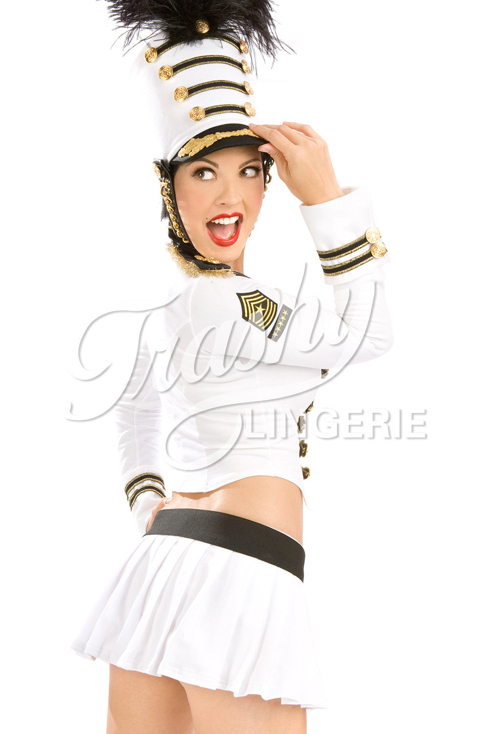 Majorette Skirt with Adjustable Belt - High Waisted Dance Skirt for Cheerleading & Performance - Perfect for Marching Band, Dance Teams & Costumes