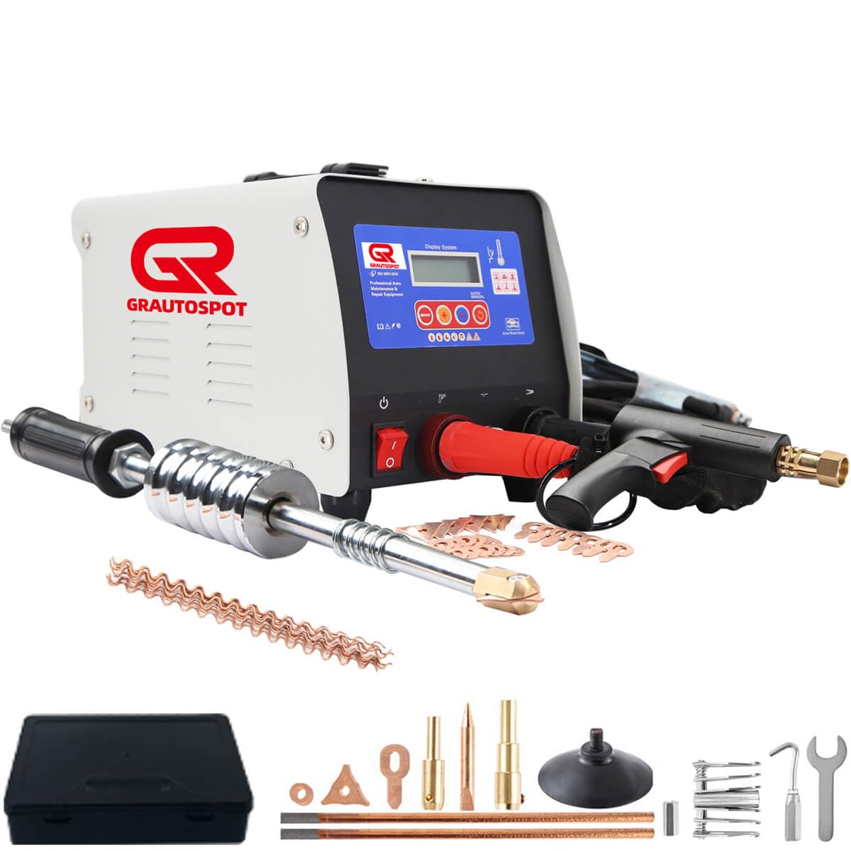 F98E 110V 3KW Spot Welder Dent Puller - Professional Car Body Repair Tool for Auto Dent Removal & Panel Spot Welding | Perfect for Auto Shops & DIY Car Dent Repair