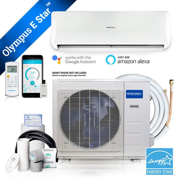 MRCOOL Olympus 12K 12,000 BTU 24.6 SEER2 Ductless Mini Split Air Conditioner and Heat Pump 230V - Energy Efficient Cooling & Heating for Home, Office, and Small Spaces