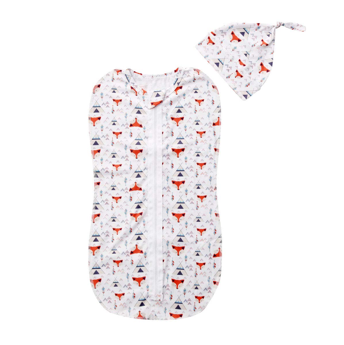 Hnyenmcko Baby Swaddle Blanket - Soft Cotton Zipper Sleeping Bag with Cartoon Design for Newborns & Infants (0-24 Months) - Perfect for Nursery, Swaddling, and Safe Sleep - Ideal Baby Shower Gift for Boys & Girls