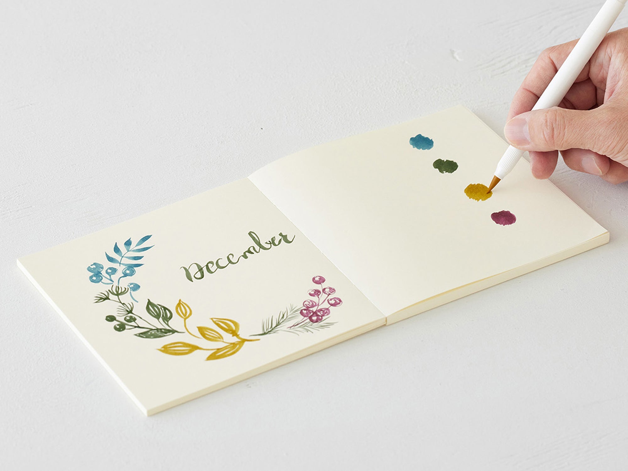 Premium Midori MD Notebook - A5 Size, Thick Blank Pages, Square Grid - Perfect for Journaling, Sketching & Note-Taking