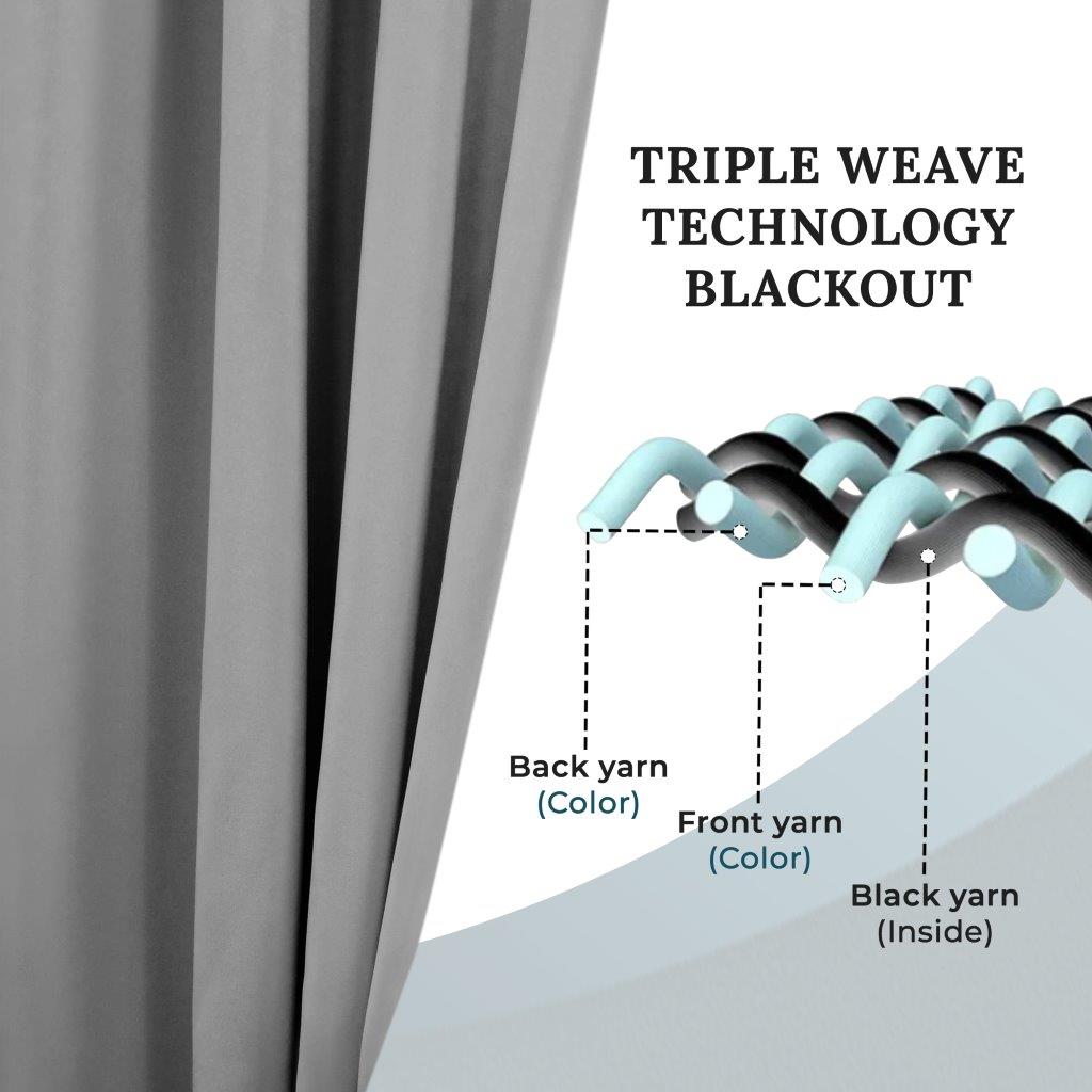 Blackout Curtains with Grommet Top - Solid Classic Modern Window Treatment for Bedroom & Living Room - Noise Reducing & Energy Saving