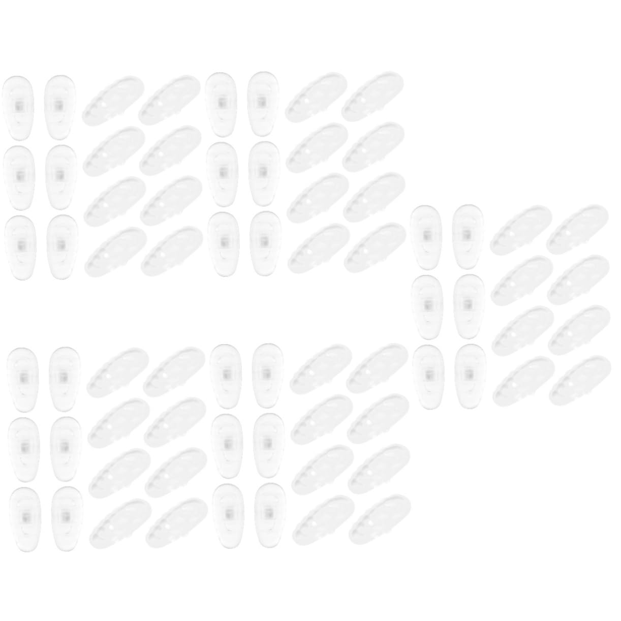 Beavorty 100 Pairs Silicone Nose Pads for Glasses, Replacement Nose Pads for Sunglasses & Eyeglasses, Anti-Slip Comfortable Eyewear Accessories - Perfect for Reading, Driving, and Outdoor Activities