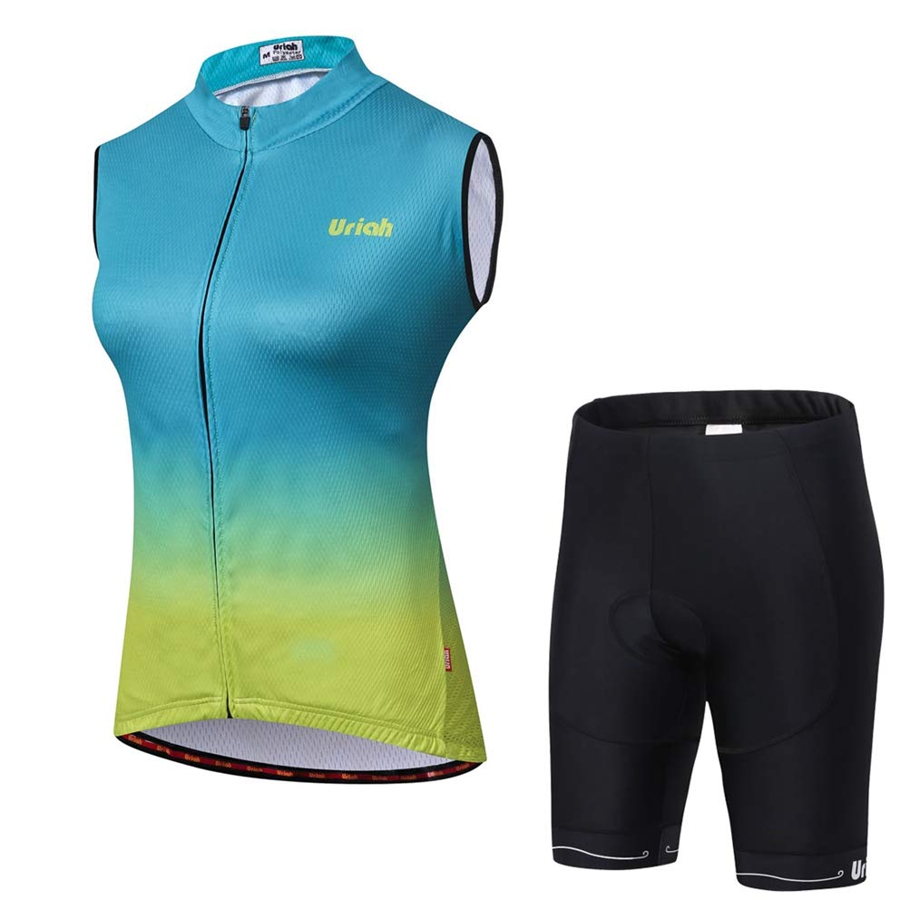 Uriah Women's Cycling Vest & Shorts Set - Reflective 3D Gel Padded Biking Outfit for Road & Mountain Biking | Perfect for Commuting, Training & Outdoor Sports