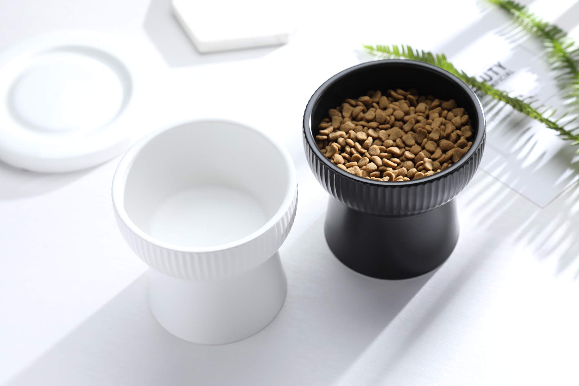 Premium Large Cat Bowl for Tall Cats - Durable Ceramic Pet Food & Water Dish - Perfect for Big Breeds Like Maine Coons & Ragdolls - Ideal for Home, Kitchen, or Feeding Station