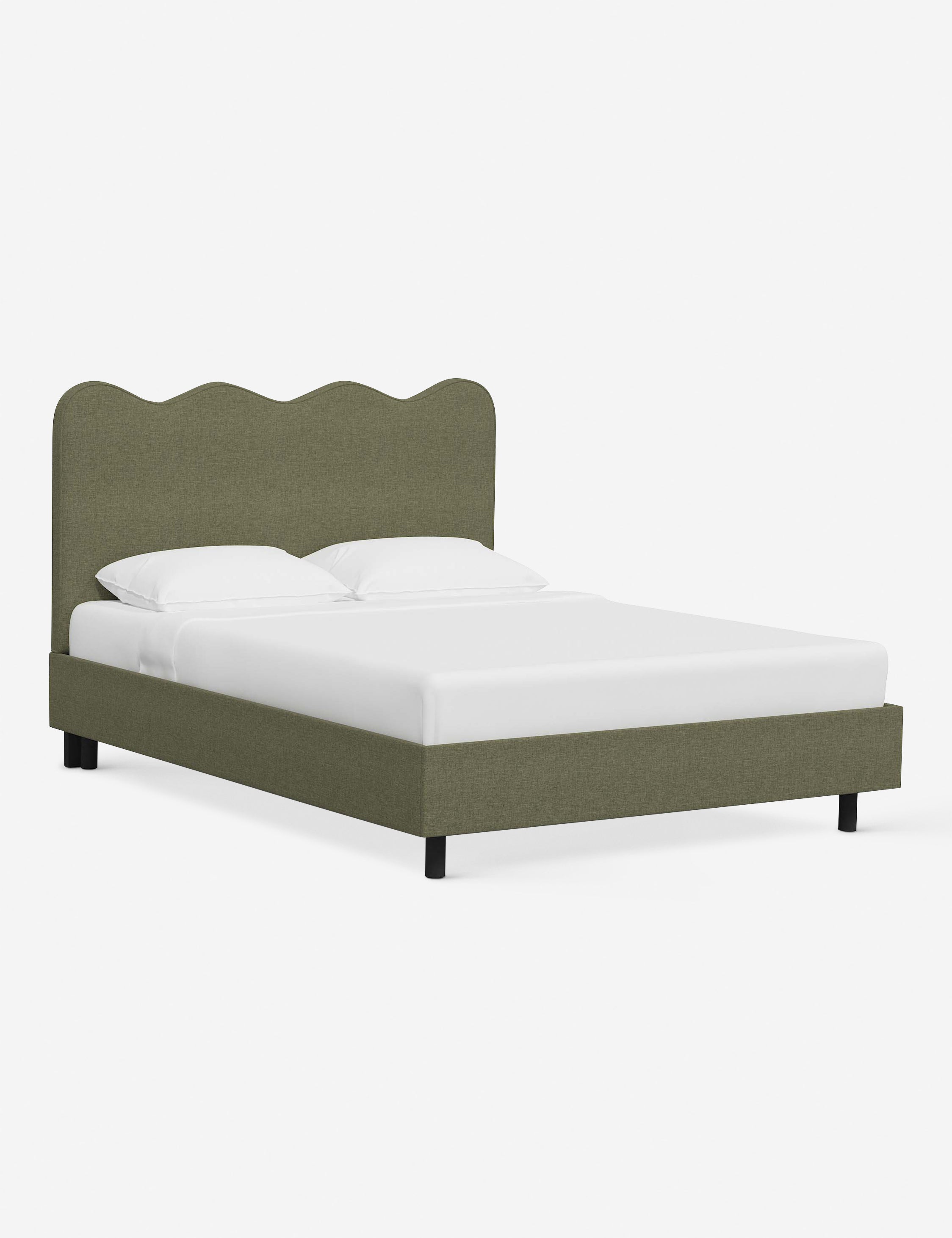 Modern Clementine Platform Bed Frame - Queen Size, Wooden Slat Support, Sturdy & Minimalist Design - Perfect for Bedrooms, Guest Rooms & Small Spaces
