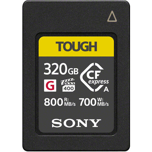 Sony Tough 320GB SDXC UHS-II Type A Memory Card - High Speed 300MB/s for 4K Video, DSLR & Mirrorless Cameras - Waterproof, Dustproof & Shockproof