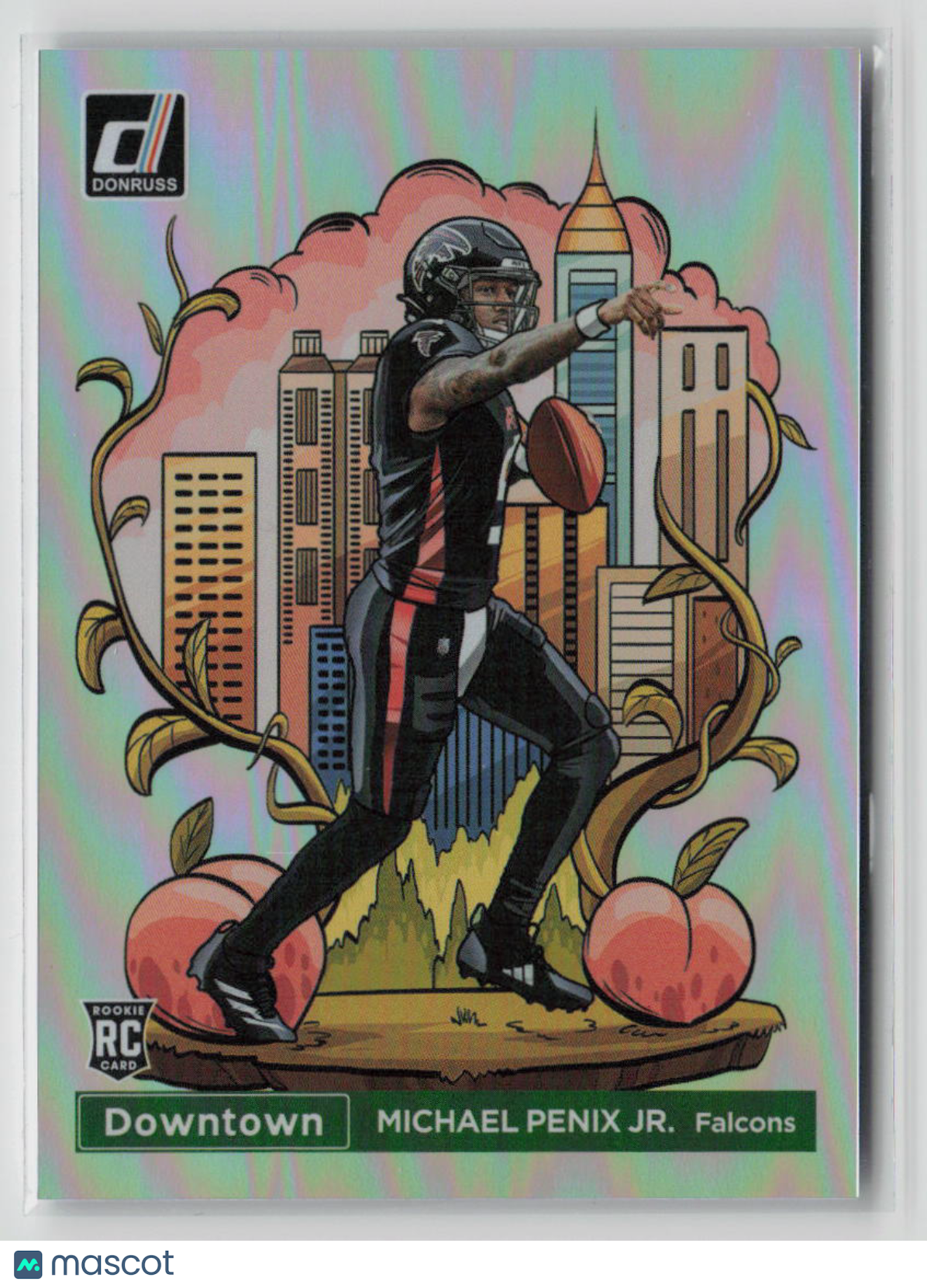 2024 Panini Donruss Downtown Michael Penix Jr. Rookie Card #14 - Perfect for NFL Collectors & Fantasy Football Fans
