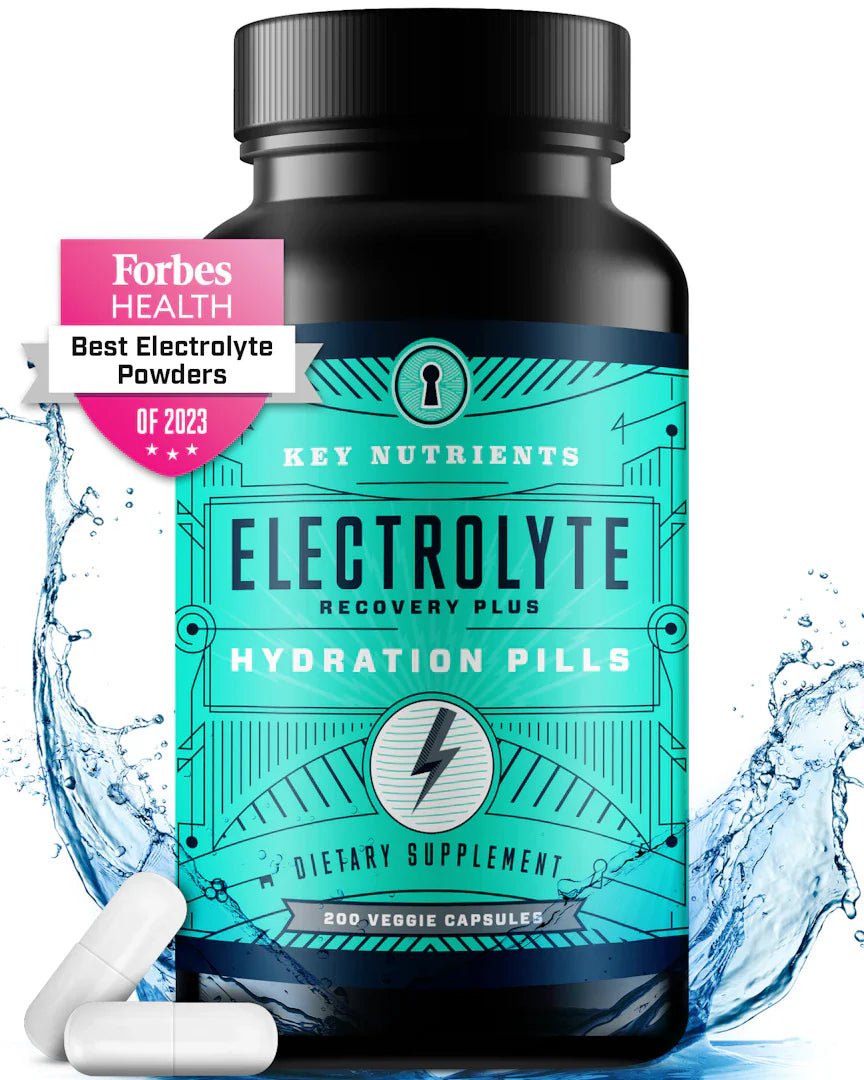 Electrolyte Hydration Pills - Fast-Absorbing Capsules for Rapid Rehydration | Boost Energy & Recovery for Athletes, Workouts & Outdoor Activities
