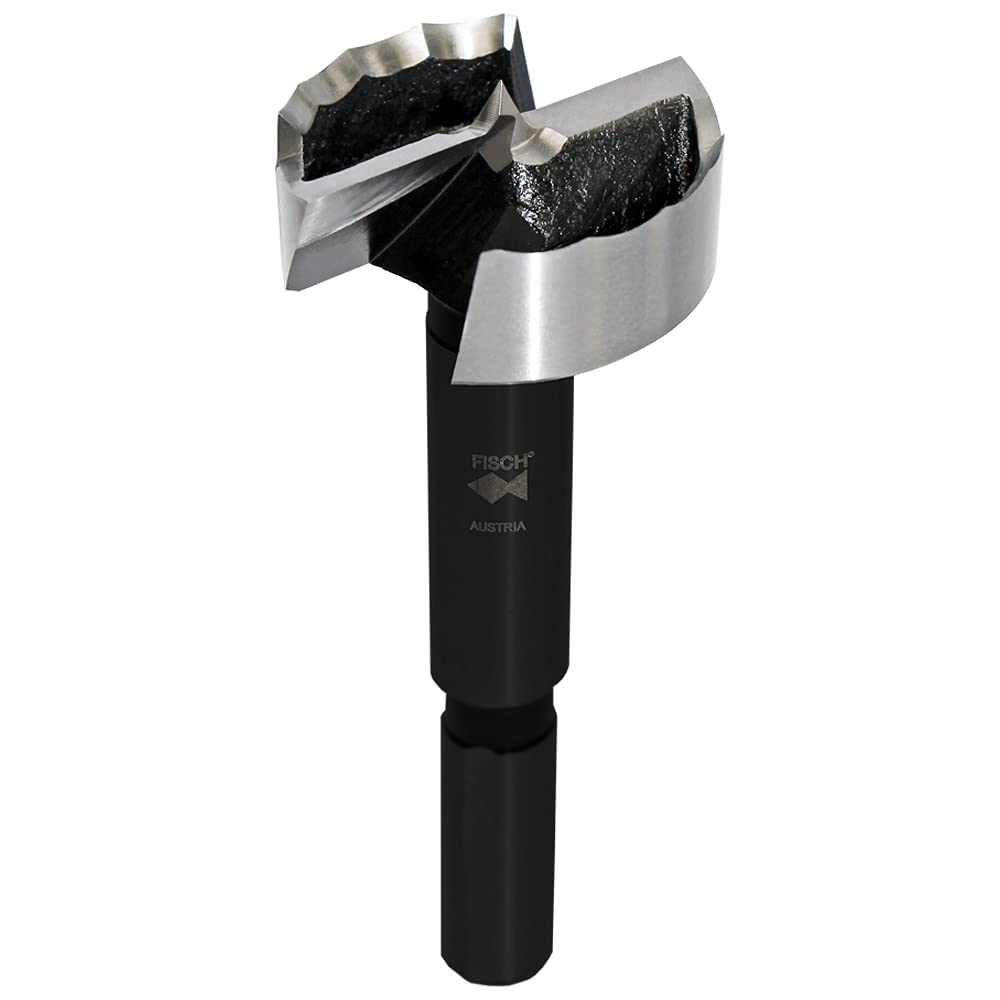Fish® Wave Cutter Forstner Bit - 60mm Diameter Woodworking Drill Bit for Smooth, Clean Holes - Perfect for Cabinetry, Furniture Making & DIY Projects