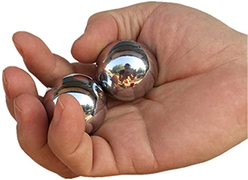 Stainless Steel Chinese Baoding Balls - 65mm Meditation & Stress Relief Hand Therapy Balls for Adults | Fitness Exercise, Relaxation & Mindfulness Practice