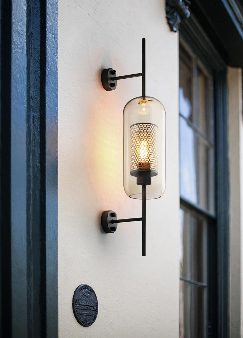 Chiswick Modern Glass Wall Light - Sleek LED Sconce for Living Room, Bedroom & Hallway - Energy Efficient Indoor Lighting Fixture