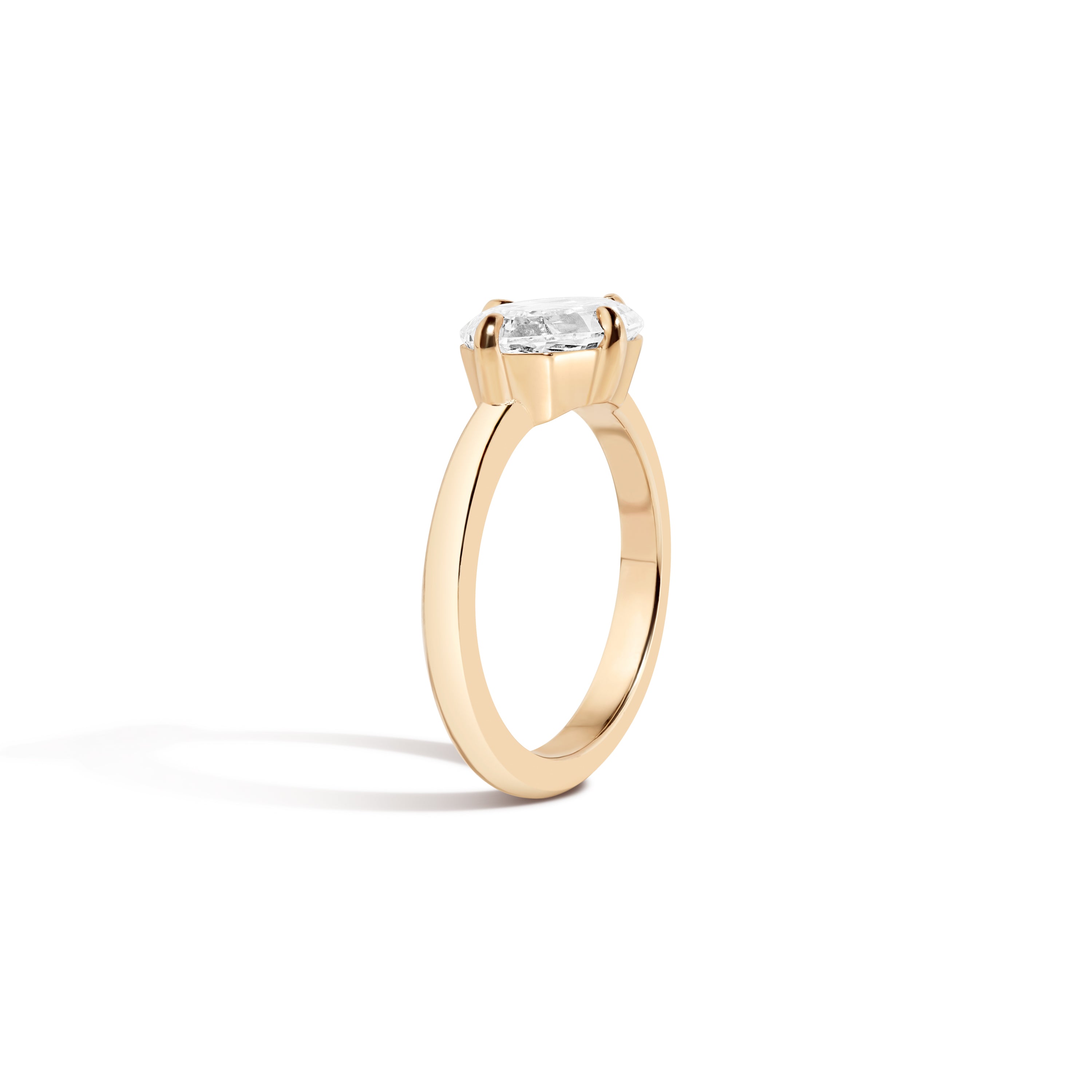 East West Step Cut Marquise Diamond Ring (2.15 CT) - Size 6 | Dainty Stackable Wedding Band, Engagement Ring, Anniversary Gift for Her