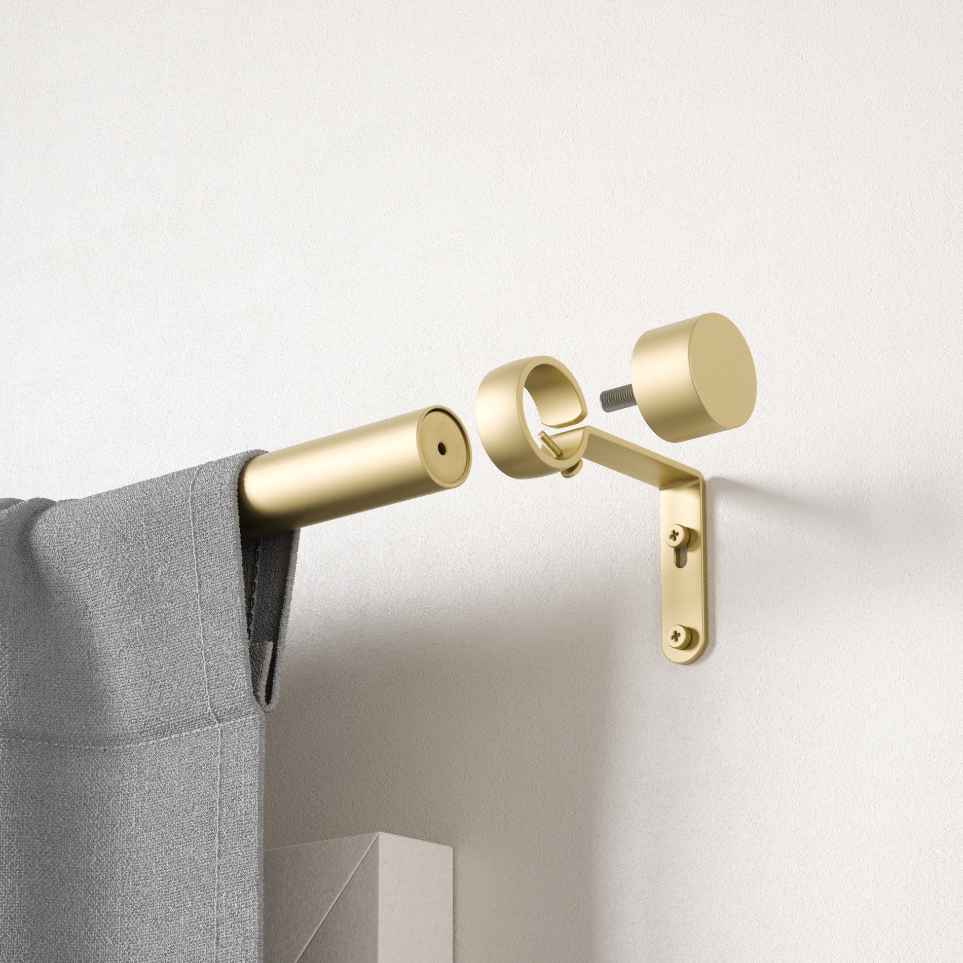 Premium Cappa Curtain Rod - Adjustable Heavy Duty Drapery Rod for Windows, Black Finish - Perfect for Living Room, Bedroom & Home Decor