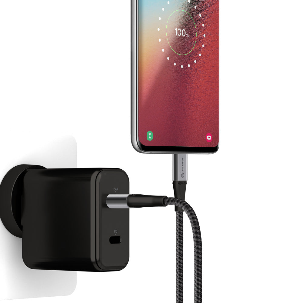 Fast Charging USB 2.0 to USB C Cable - 3A 480Mbps High Speed Data Sync - Compatible with Smartphones, Tablets, Laptops & More | Perfect for Home, Office & Travel Charging
