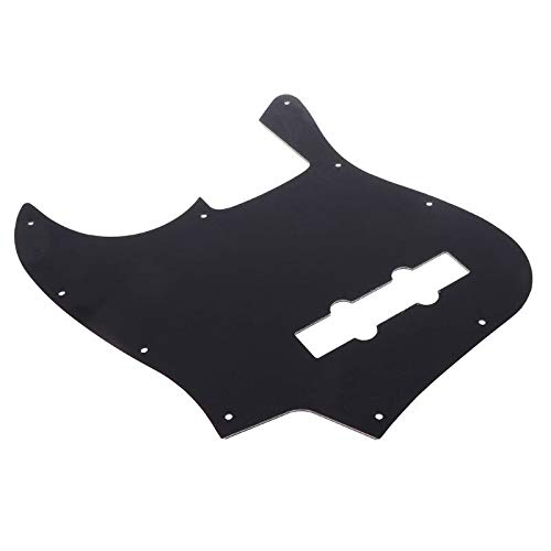 Black Pearl Guitar Pickguard - 3-Ply Scratch Plate for Jazz Bass | Premium Replacement Part for Enhanced Tone & Protection | Perfect for DIY Guitar Upgrades & Repairs