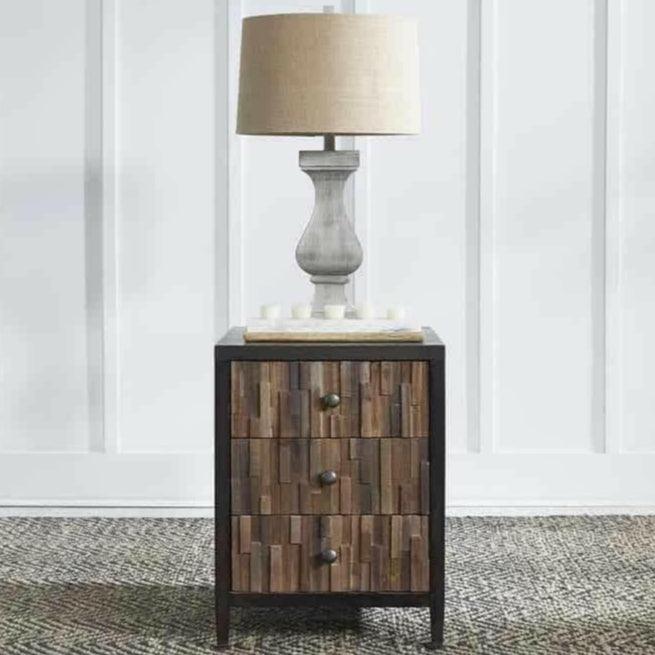 Harvest Home End Table 879 OT1021 - Modern Side Table for Living Room, Bedroom, or Office - Perfect for Holding Lamps, Books, and Decor