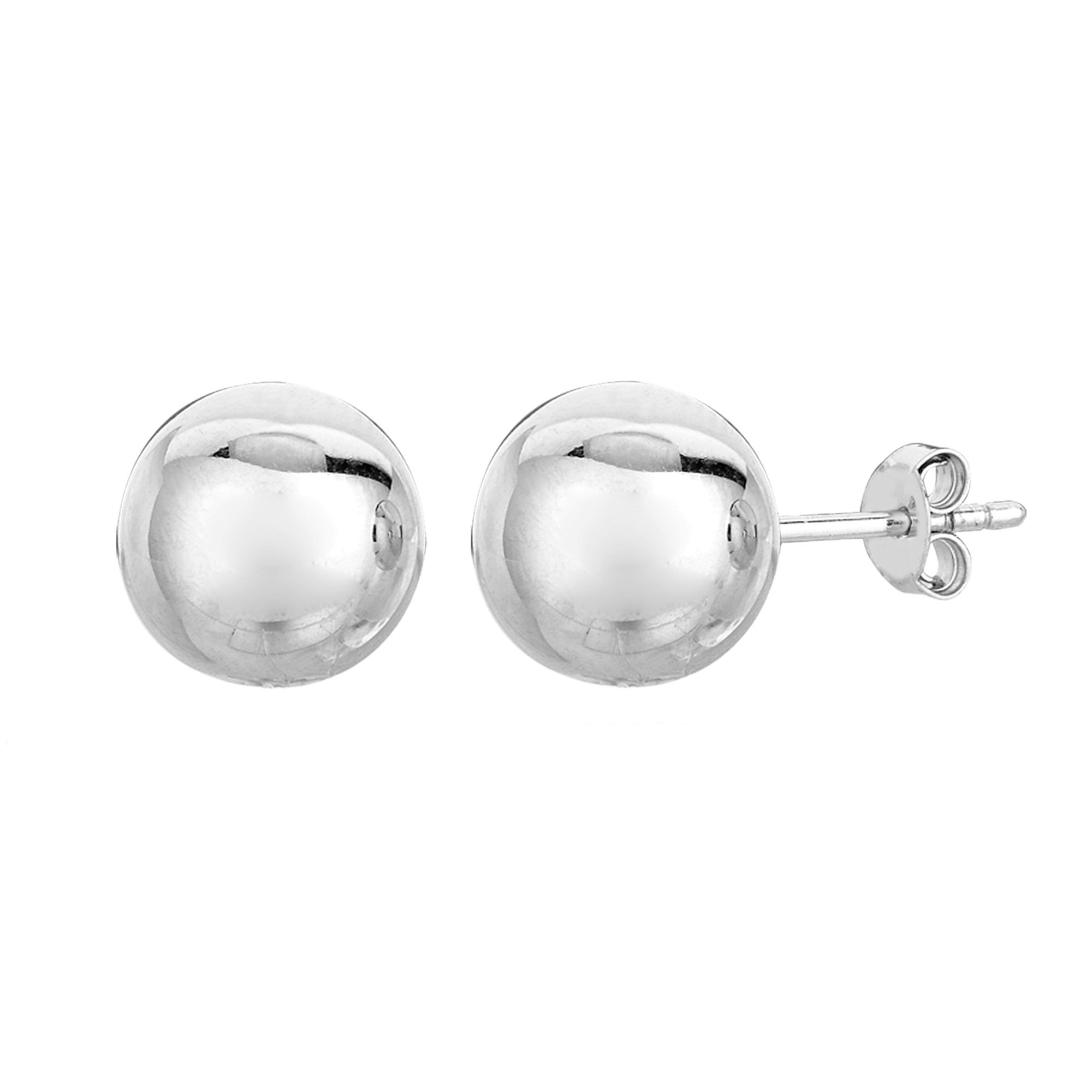 925 Sterling Silver Ball Stud Earrings for Women - Hypoallergenic & Tarnish Resistant - Perfect for Everyday Wear, Gifts & Special Occasions