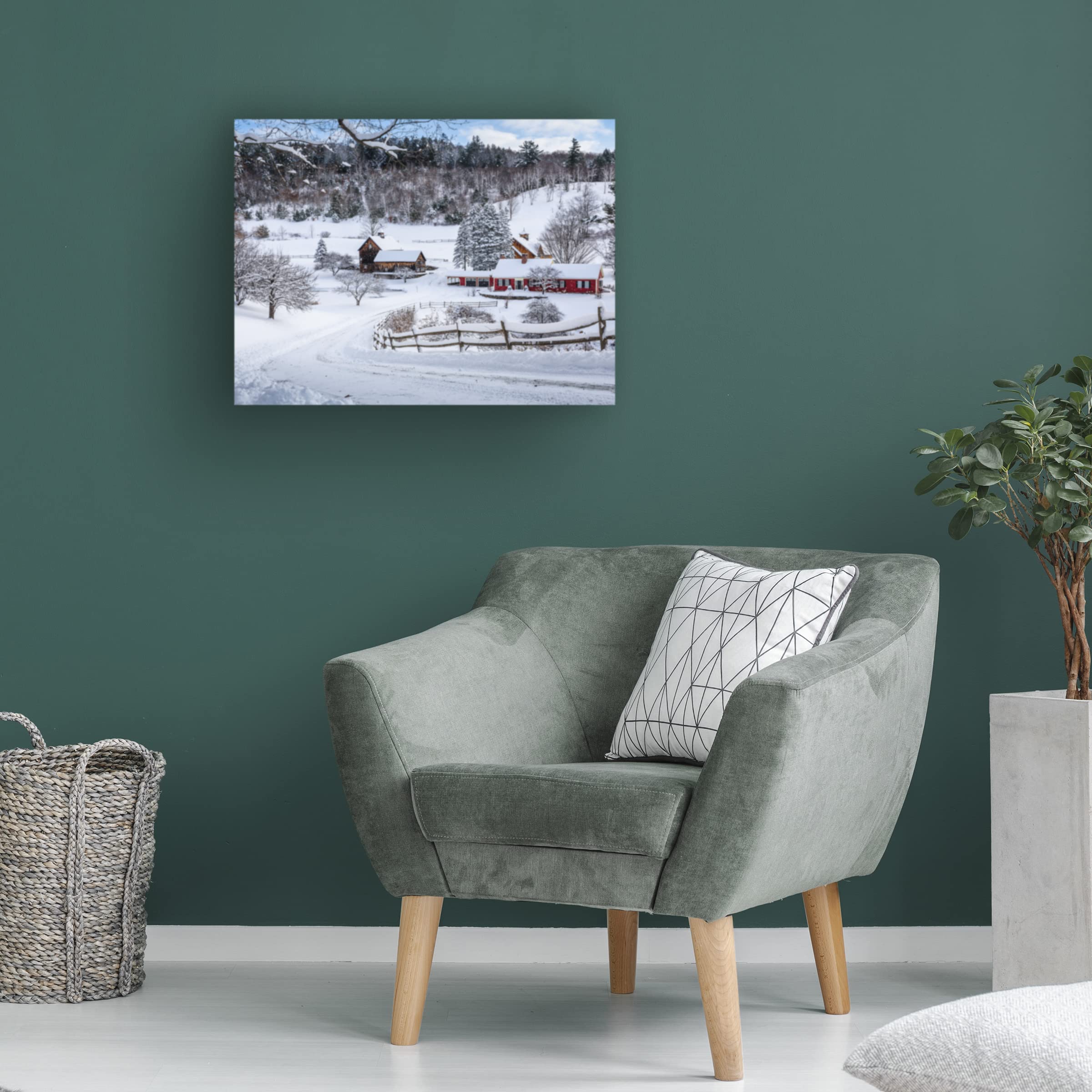Brenda Petrella Photography 'Winter in Vermont' Canvas Wall Art Print - Landscape Nature Photography for Home & Office Decor