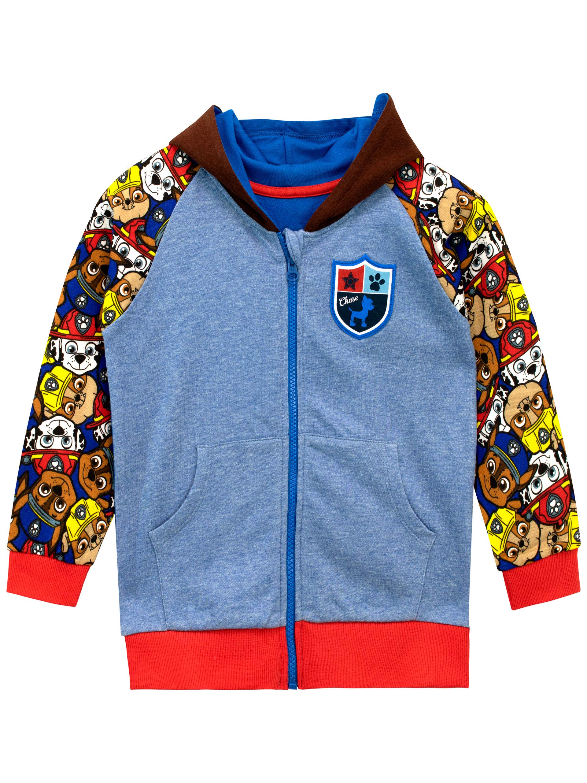 Paw Patrol Boys' Chase Character Hoodie - Soft & Comfortable Kids' Pullover for Playtime, School & Outdoor Adventures