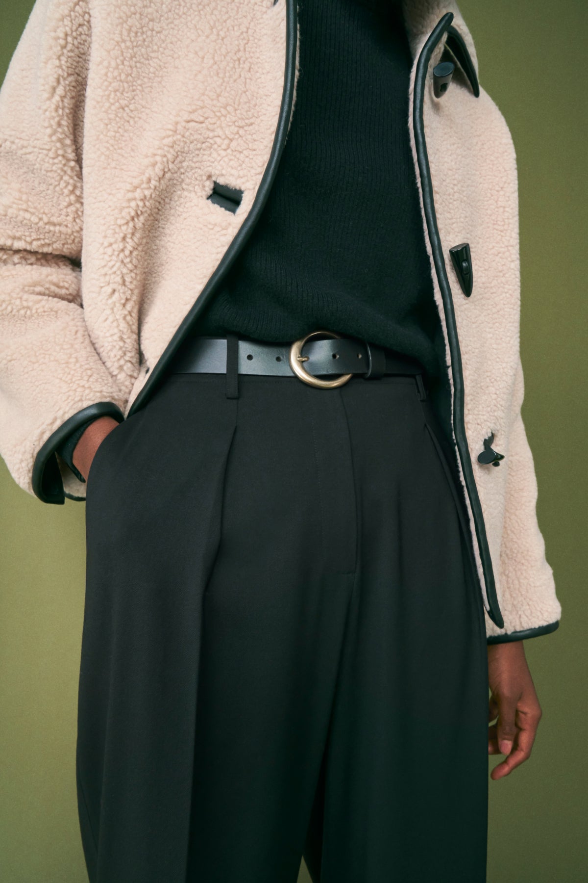 Zuri Pant Washable Wool Twill Pants for Women - Comfortable & Durable Black Trousers for Office, Travel & Casual Wear