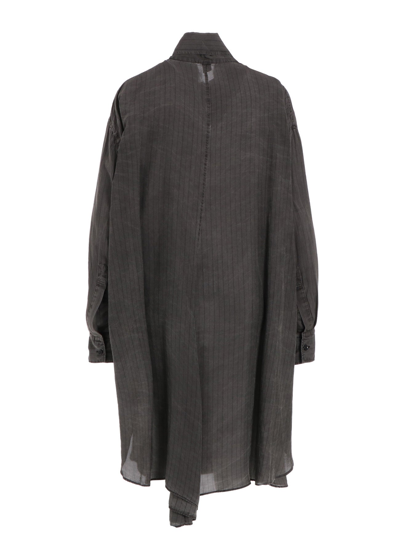 Stylish Cupro Stripe Shirt Dress with Tie - Perfect for Work, Casual Outings & Summer Travel