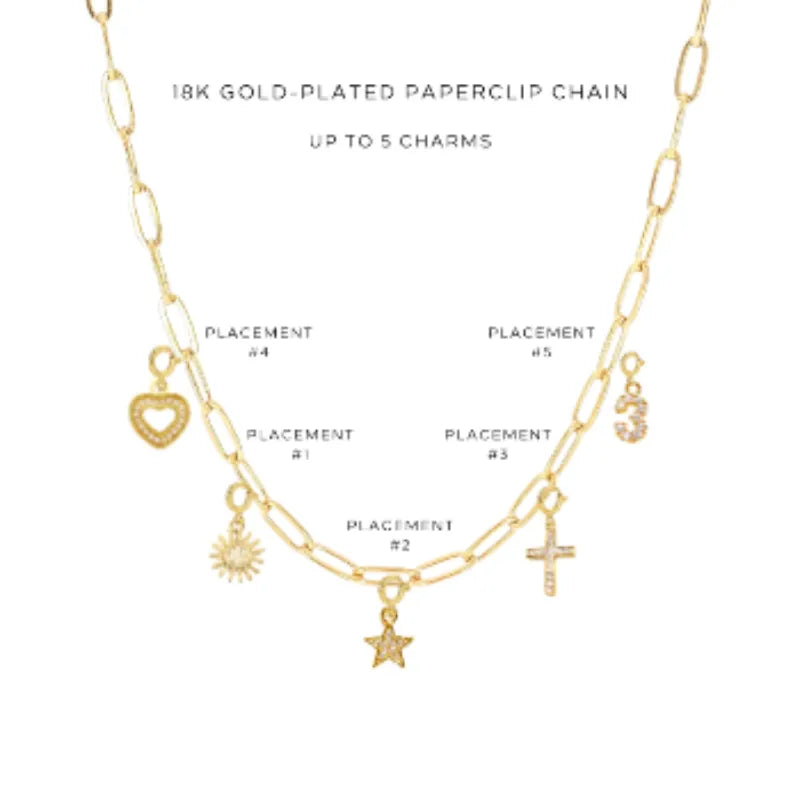 Elegant Charm Necklace with Assorted Charms - Perfect for Gifts, Parties & Everyday Wear | $64.00