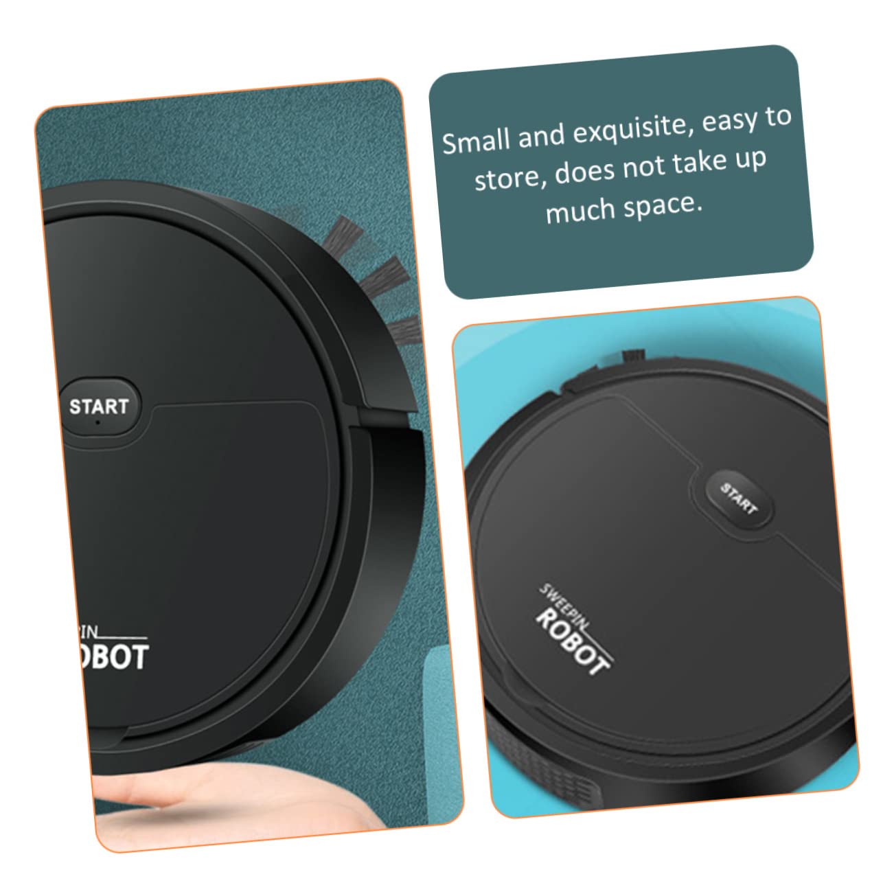 3PCS Smart Robot Vacuum Cleaner - Compact Design for Under Furniture Cleaning, Ideal for Pet Hair, Hardwood Floors & Small Spaces (Home/Office Use)