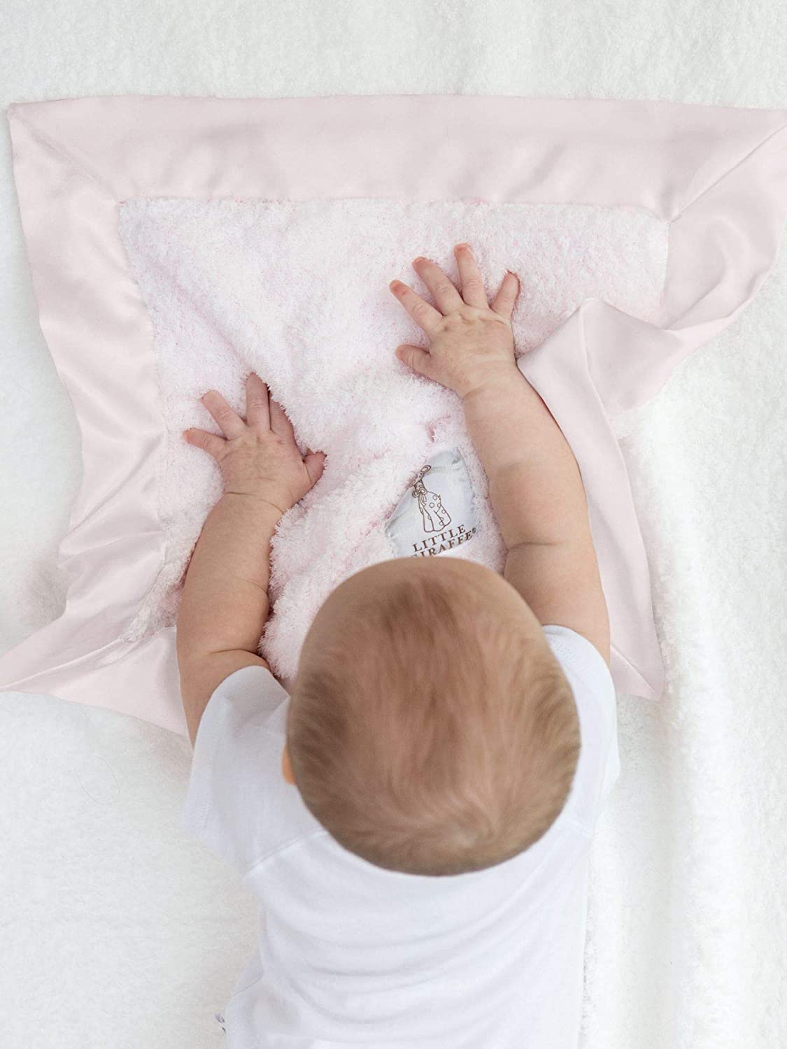 Little Giraffe Baby Blanket - Ultra Soft Blanket with Satin Trim for Newborns & Infants - 17