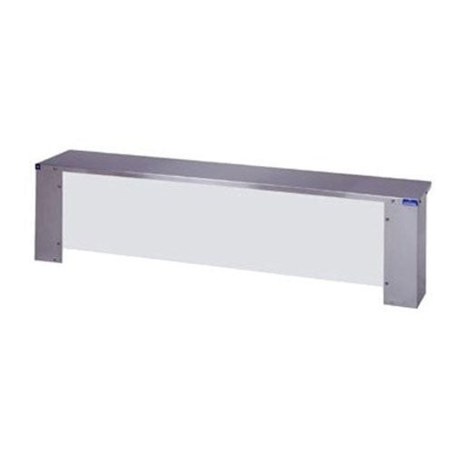 Duke 656 460 5S Stainless Steel Serving Shelf with Clear Acrylic Protector - 72 3/8 Inch Commercial Kitchen Countertop Organizer for Restaurants, Buffets, and Food Service Stations