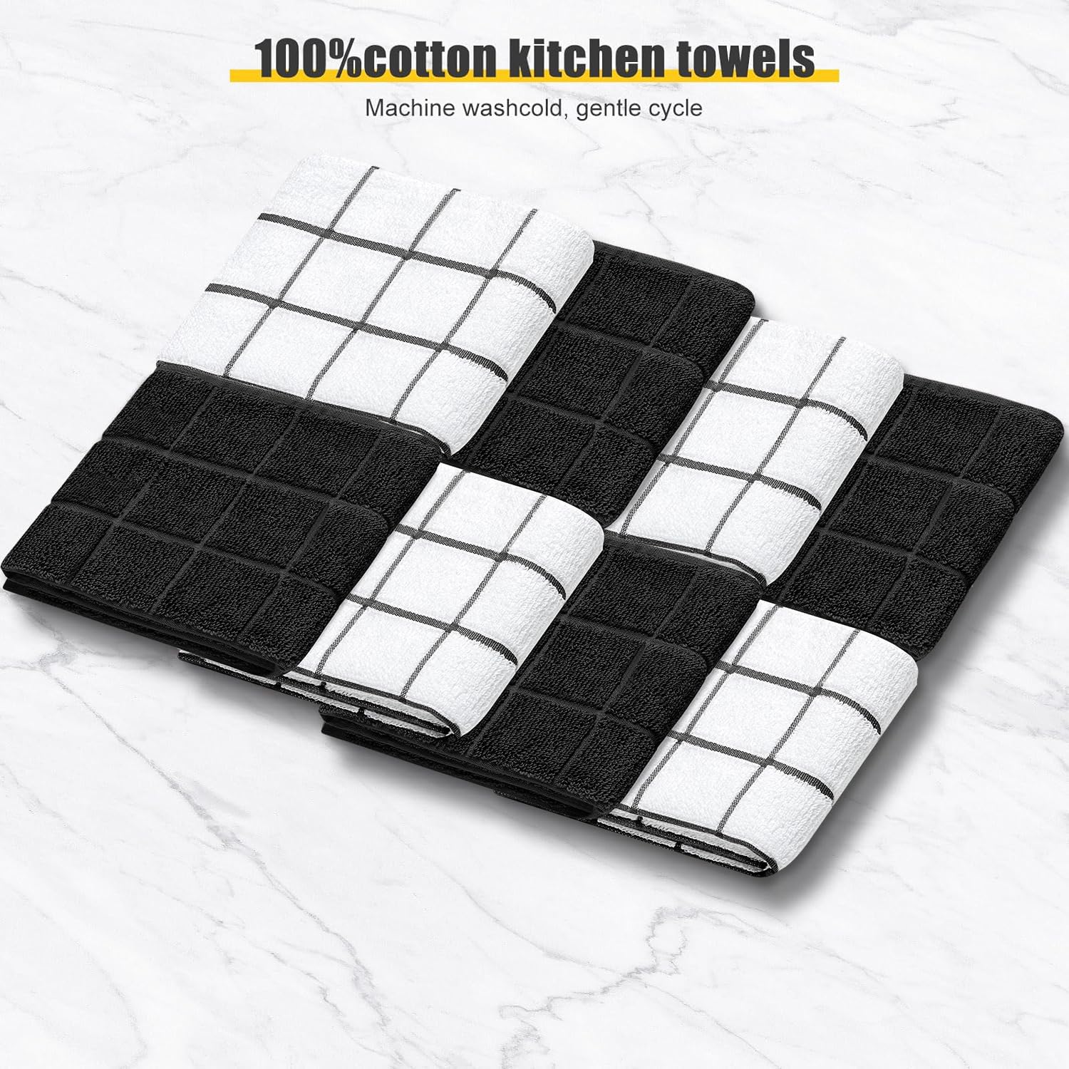 Premium 12-Piece Heat Resistant Oven Mitts & Kitchen Towel Set - 500°F Protection with Non-Slip Silicone Grip for Cooking, Baking, Grilling - Perfect for Home Chefs & BBQ Enthusiasts