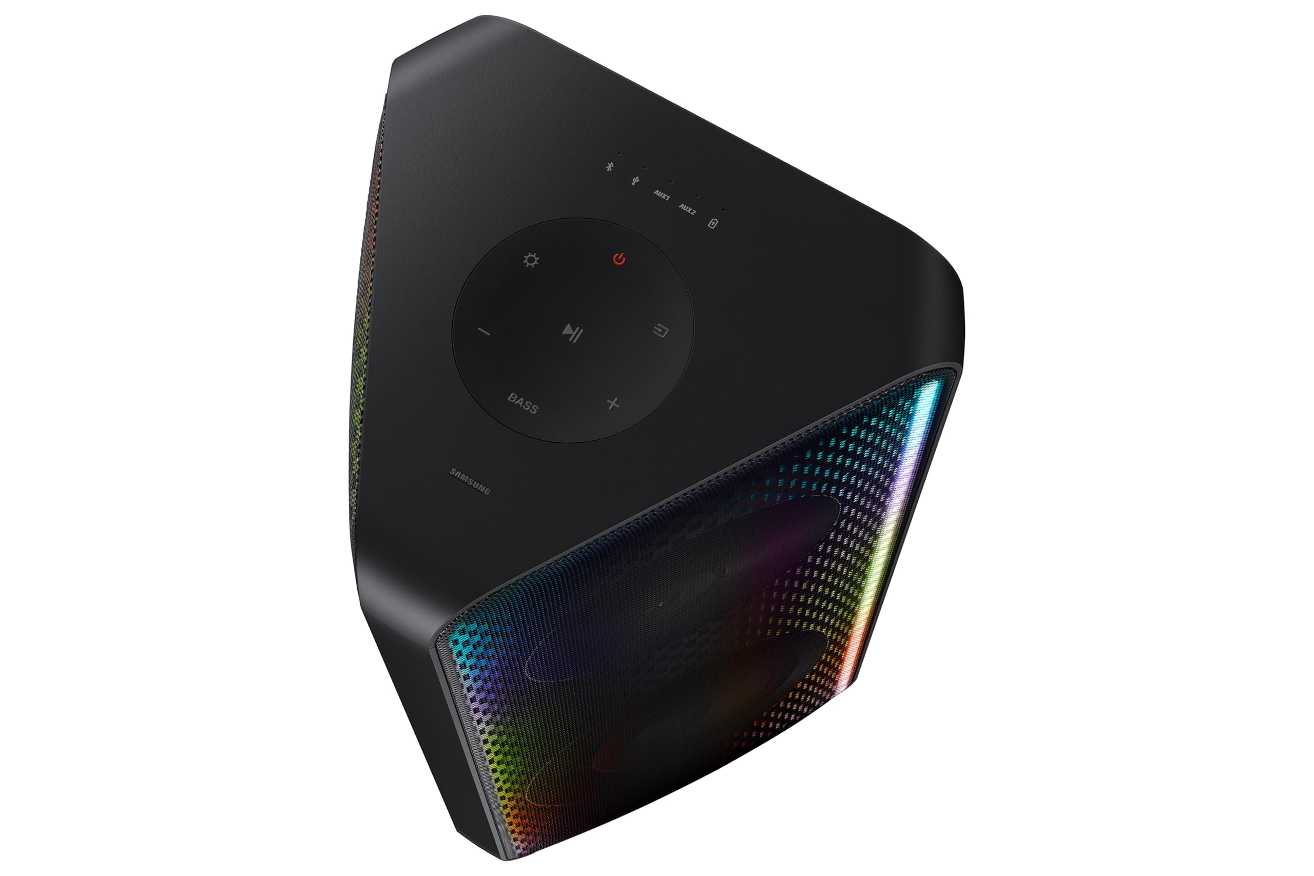 SAMSUNG MX-ST5CB High Power Wireless Bluetooth Sound Tower Speaker - 400W RMS, Deep Bass, Party, Outdoor, Home Theater (2022 Model) - Perfect for Backyard Parties, DJ Events & Home Audio Systems