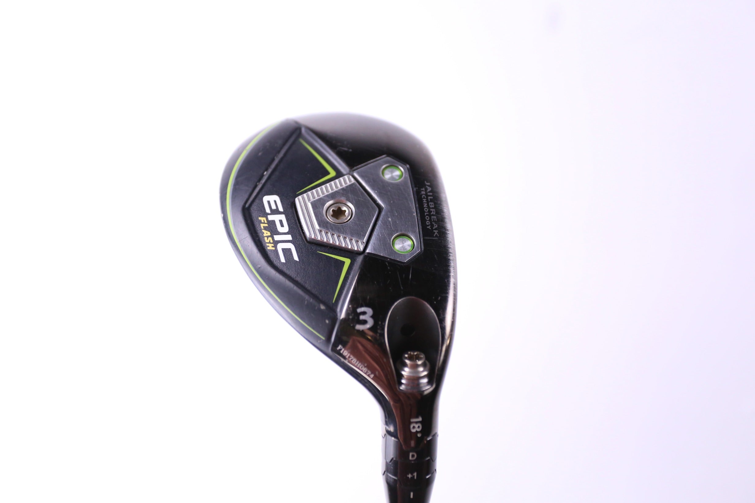 Used Callaway Epic Flash 3H Hybrid Golf Club - Right Handed 18° Regular Flex for Men - Perfect for Fairway Shots and Rough Recovery