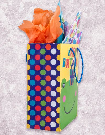 Funny Birthday Frog Gift Bags for Kids Party Favors - Cute Frog-Themed Party Supplies for Birthdays, Baby Showers & Celebrations