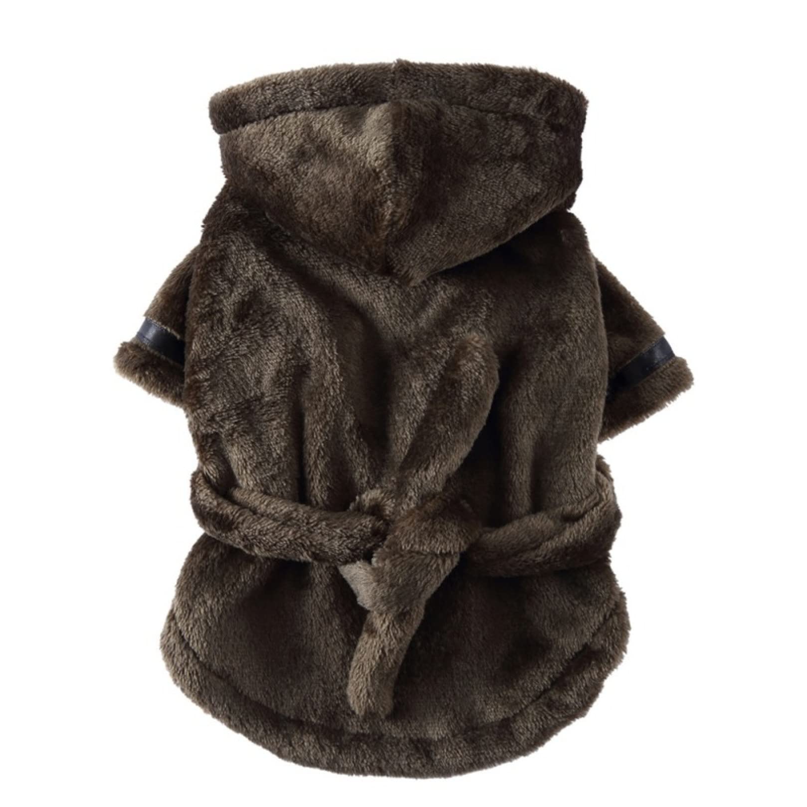 **Soft Plush Hooded Dog Bathrobe - Absorbent Pet Towel & Pajamas for Small Dogs - Purple - Perfect for Post-Bath Drying, Grooming, and Relaxing at Home**