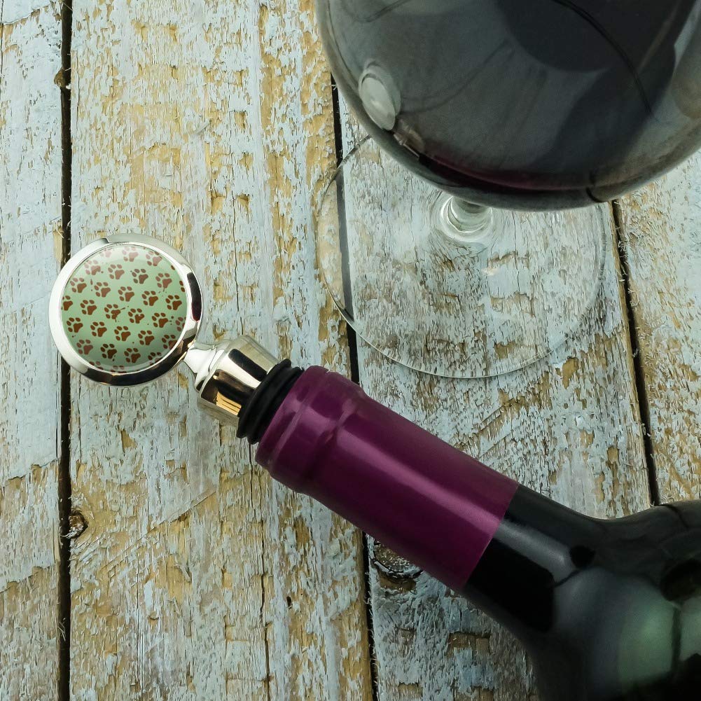 Premium Dog Paw Print Wine Bottle Stopper - Cute & Functional Pet Lover Gift for Wine Enthusiasts - Perfect for Parties, Gifts & Home Decor