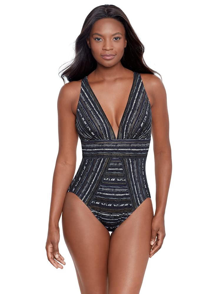Miraclesuit Women's One Piece Swimsuit - Tummy Control, No Static Odyssey, Soft Cup - Perfect for Pool, Beach & Vacation