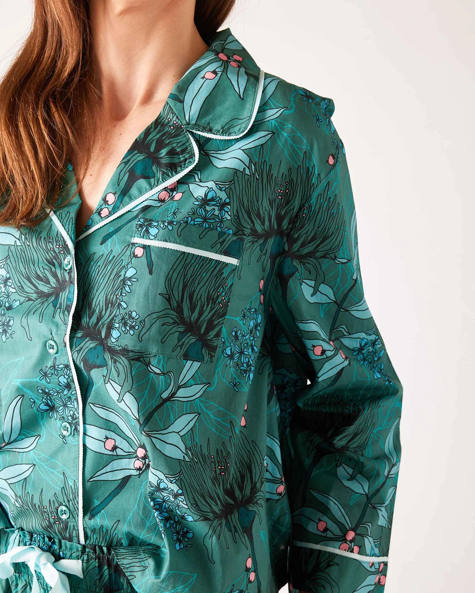 Secret Garden Pajama Set for Women - Soft Floral Printed Sleepwear, Comfortable Loungewear for Nighttime Relaxation & Cozy Home Wear