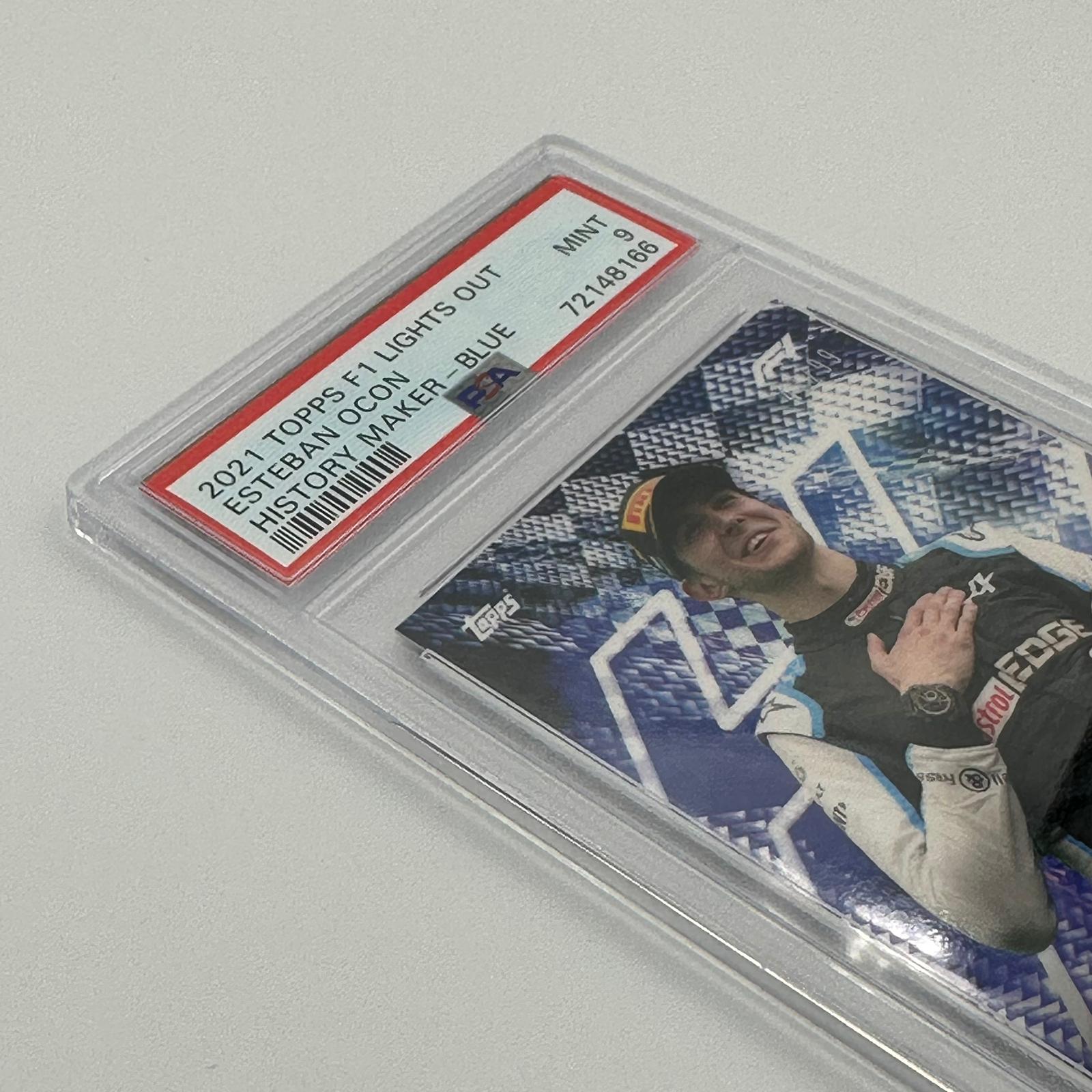 PSA 9 Graded Esteban Ocon 42/99 History Maker Autographed Racing Card - Perfect for F1 Collectors & Motorsport Memorabilia Displays
